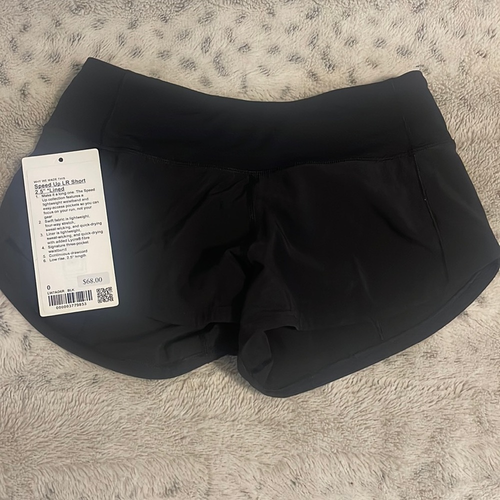 Lululemon Speed Up Low Rise Shorts (2.5) *Lined